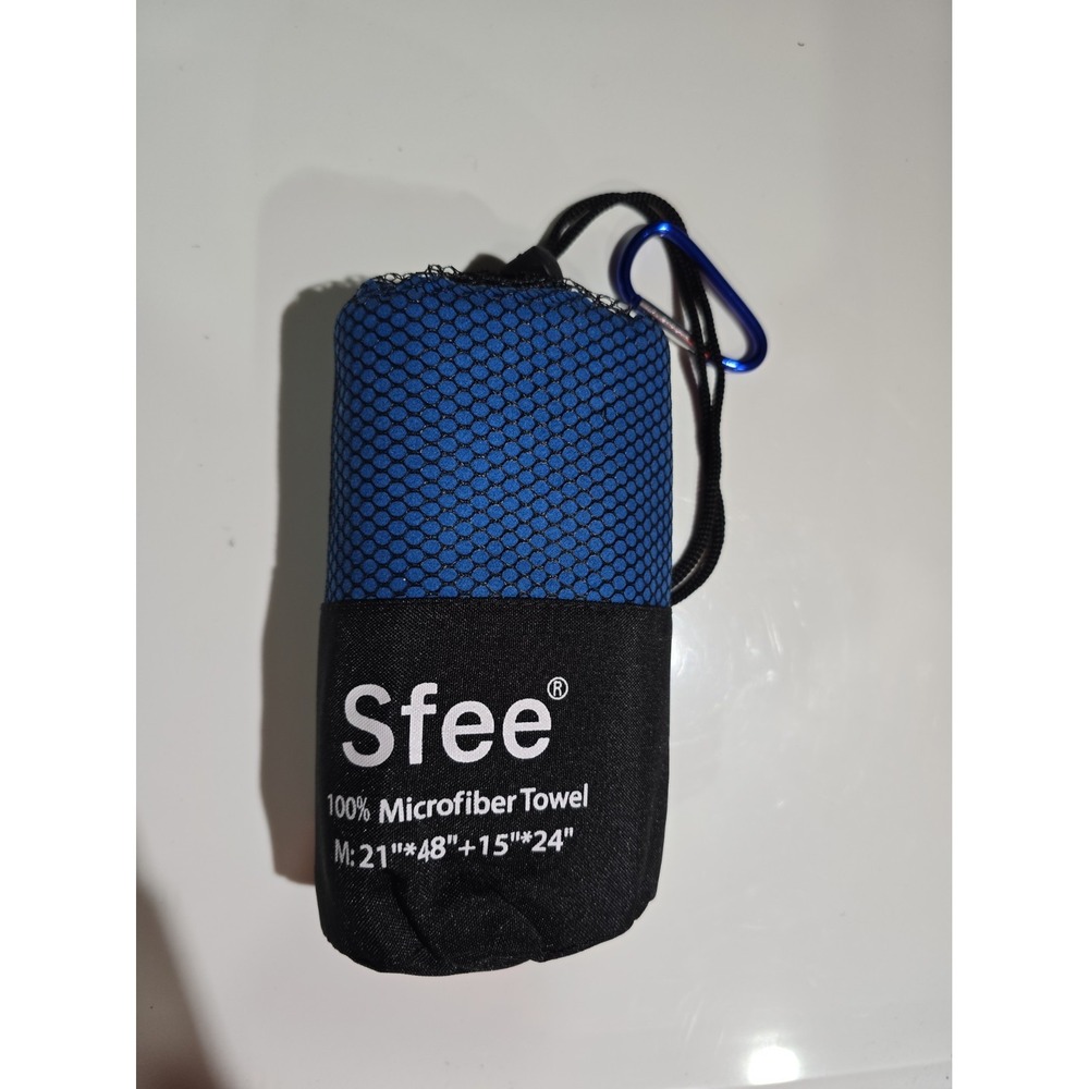 Sfee Microfiber Quick Dry Gym Towel Blue Absorbent Workout Towel Set
